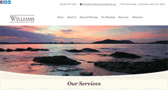 Desktop Screenshot of dmwilliamsfuneralhome.org